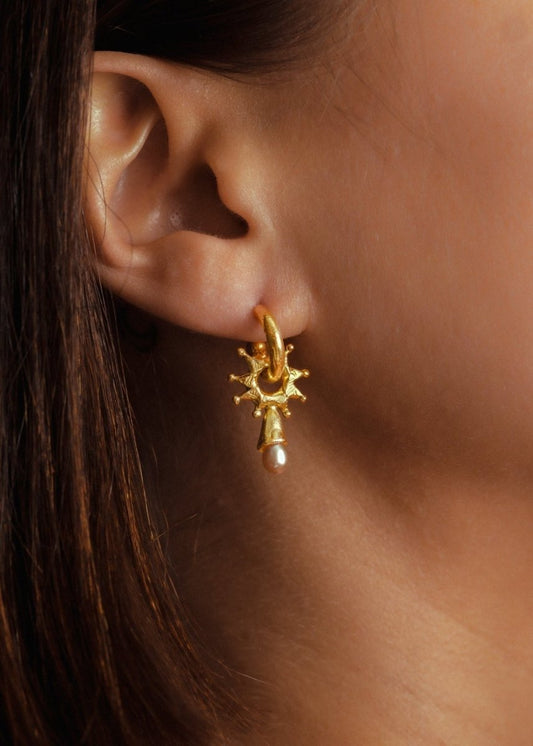 Jester's Wheel Hoops from RUBY JACK at Edito Boutique