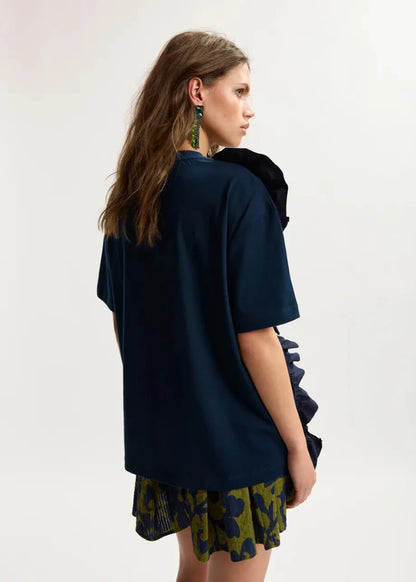 Jidole T-shirt in Navy from ESSENTIEL ANTWERP at Edito Boutique