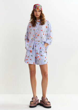 Jimena Embellished Shirt in Light Blue from ESSENTIEL ANTWERP at Edito Boutique
