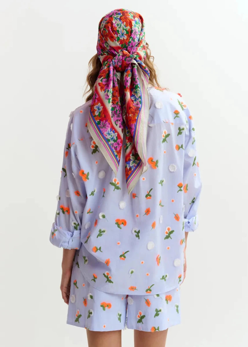 Jimena Embellished Shirt in Light Blue from ESSENTIEL ANTWERP at Edito Boutique