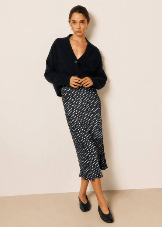 Jimo Skirt in Navy/White from HARTFORD at Edito Boutique