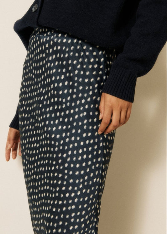 Jimo Skirt in Navy/White from HARTFORD at Edito Boutique