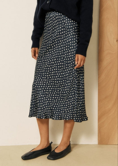Jimo Skirt in Navy/White from HARTFORD at Edito Boutique