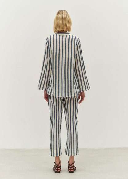Jolly Pant in Ecru/Navy from DEVOTION TWINS at Edito boutique