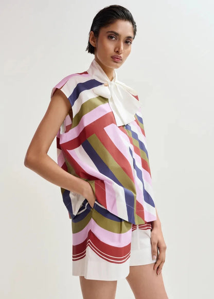 Jop Sleeveless Top in Multicolour from ESSENTIEL ANTWERP at Edito Boutique