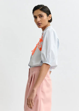 Jorga Cotton Shirt in Light Blue from ESSENTIEL ANTWERP at Edito Boutique