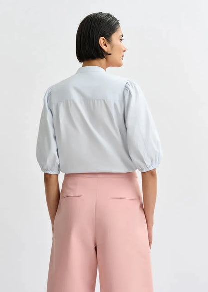 Jorga Cotton Shirt in Light Blue from ESSENTIEL ANTWERP at Edito Boutique