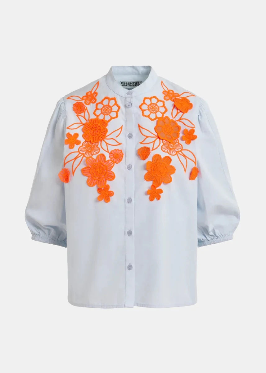 Jorga Cotton Shirt in Light Blue from ESSENTIEL ANTWERP at Edito Boutique