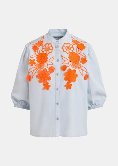 Jorga Cotton Shirt in Light Blue from ESSENTIEL ANTWERP at Edito Boutique