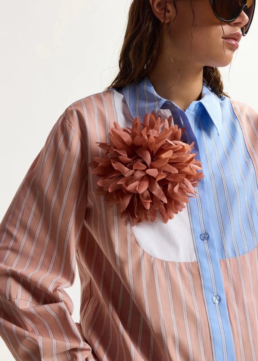 Jortensia Brooch in Terracotta from ESSENTIEL ANTWERP at Edito Boutique