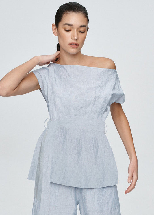 Jude Top in Bleu Stripe from Marle