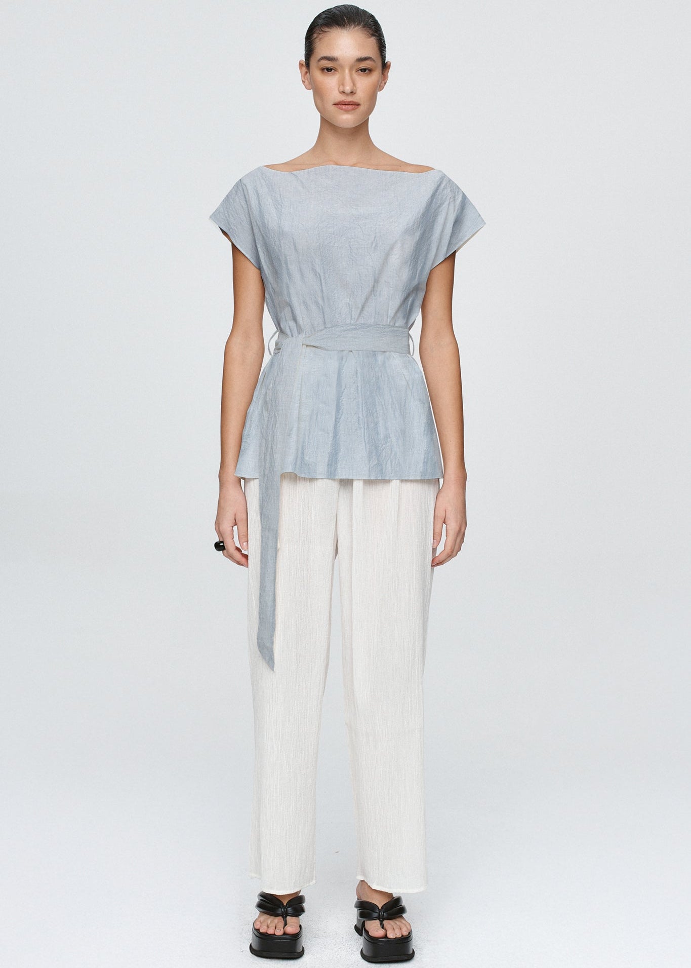 Jude Top in Bleu Stripe from Marle