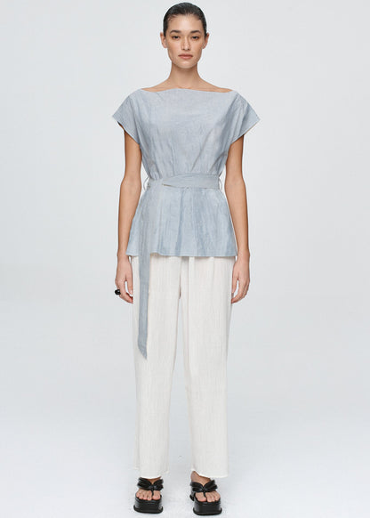 Jude Top in Bleu Stripe from Marle