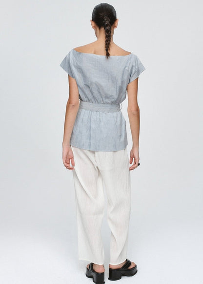 Jude Top in Bleu Stripe from MARLE at Edito boutique