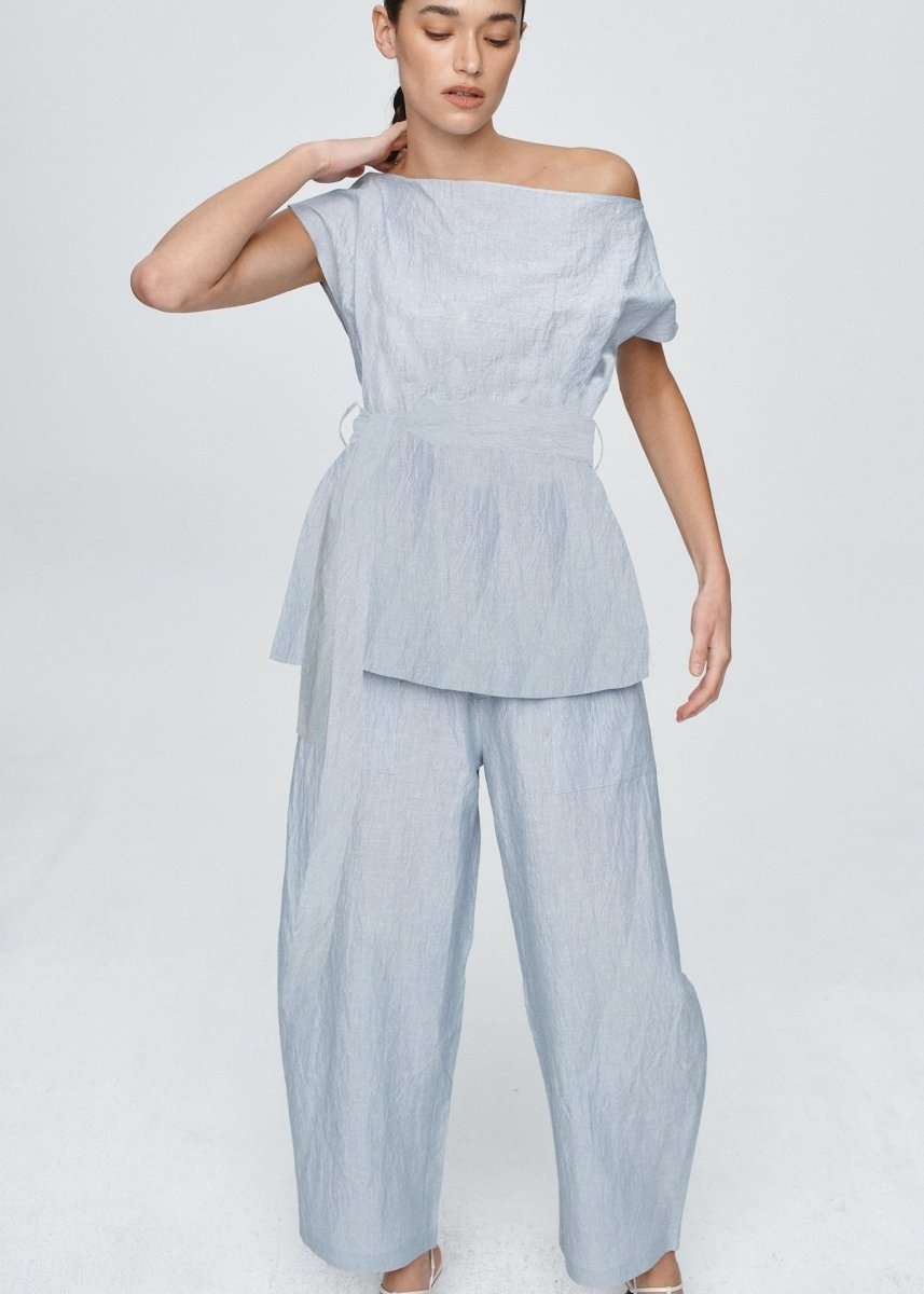 Jude Top in Bleu Stripe from MARLE at Edito boutique