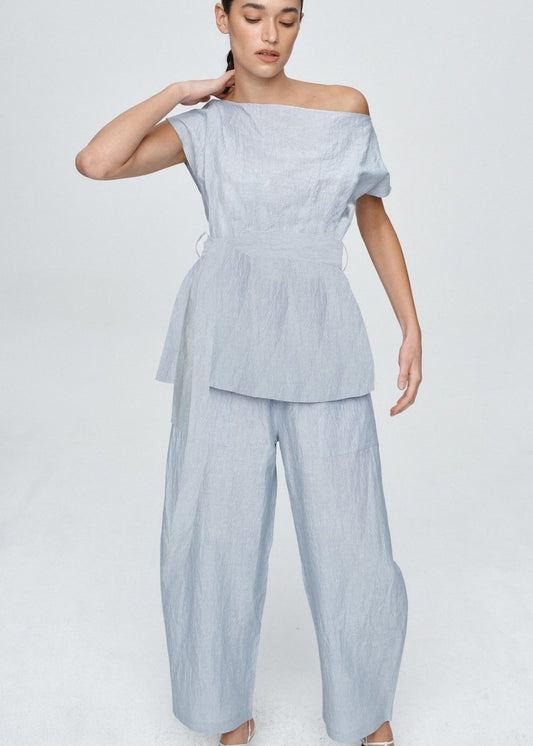 Jude Top in Bleu Stripe from MARLE at Edito boutique