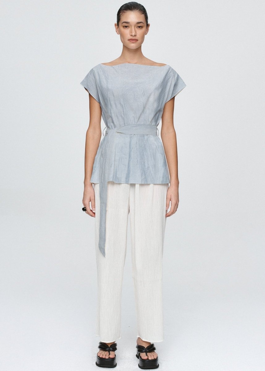 Jude Top in Bleu Stripe from MARLE at Edito boutique