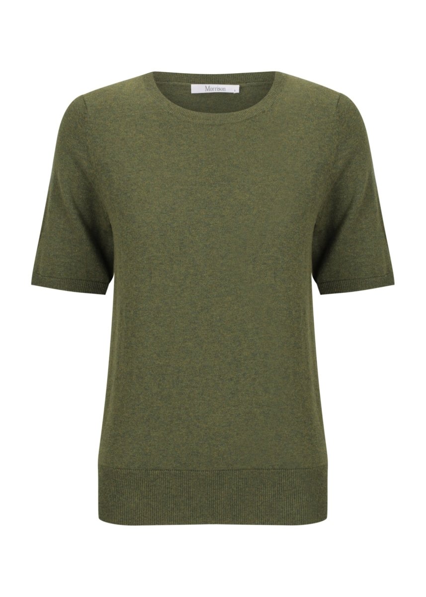 Jules Knit Tee in Moss from MORRISON at Edito boutique