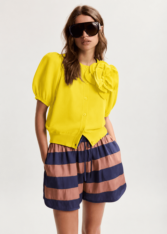 Jumpo Cardigan in Yellow from ESSENTIEL ANTWERP at Edito Boutique