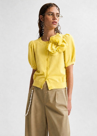 Jumpo Cardigan in Yellow from ESSENTIEL ANTWERP at Edito Boutique