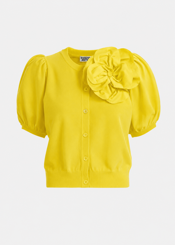 Jumpo Cardigan in Yellow from ESSENTIEL ANTWERP at Edito Boutique