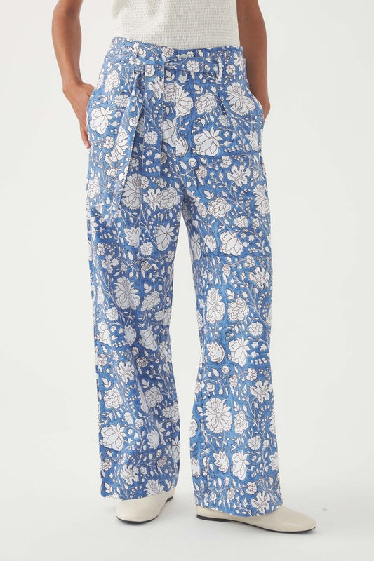 June Trousers in Blue from ANTIK BATIK at Edito boutique