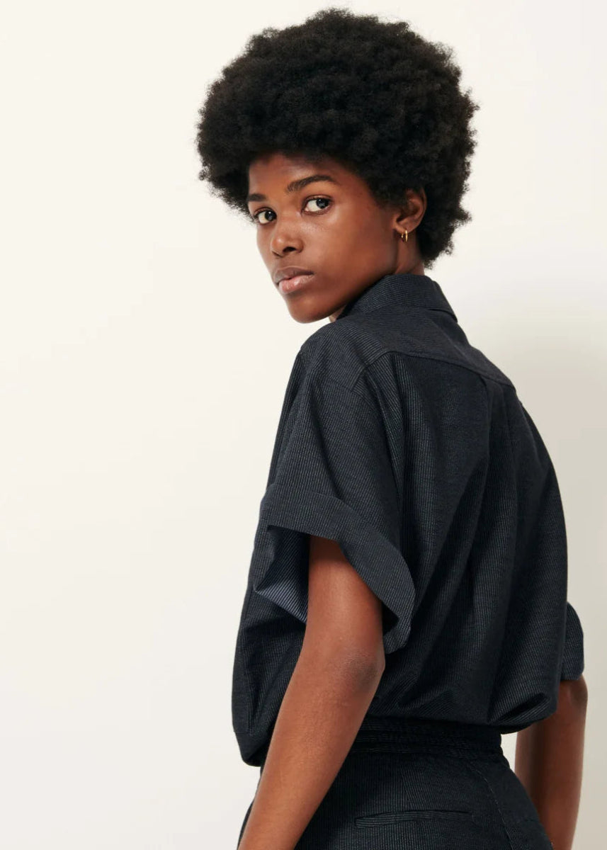 Ka Shirt in Indigo from SESSUN at Edito boutique