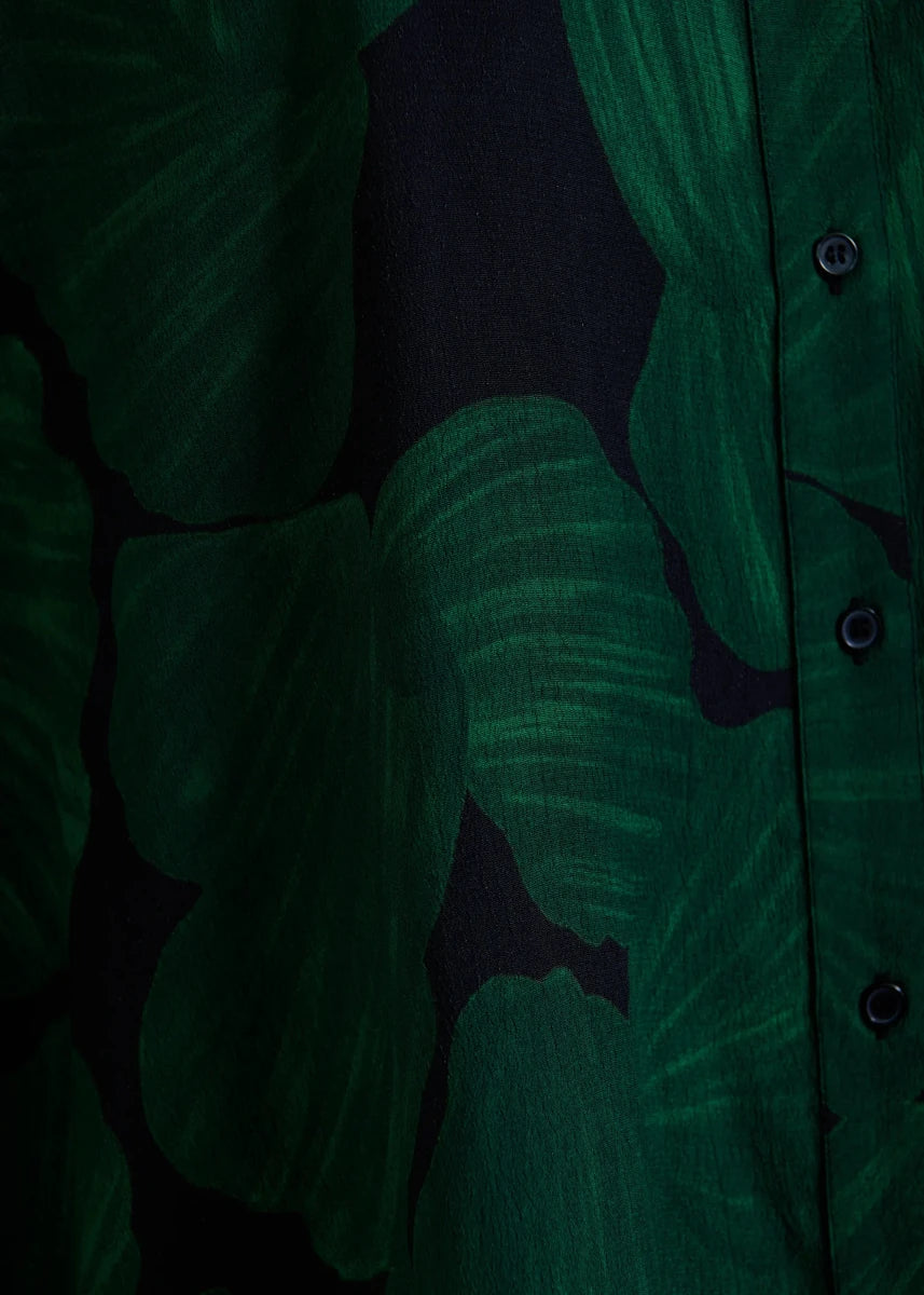 Kafka Printed Shirt in Black/Green from ESSENTIEL ANTWERP at Edito Boutique