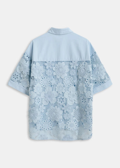Kali Short Sleeved Shirt in Blue from ESSENTIEL ANTWERP at Edito Boutique
