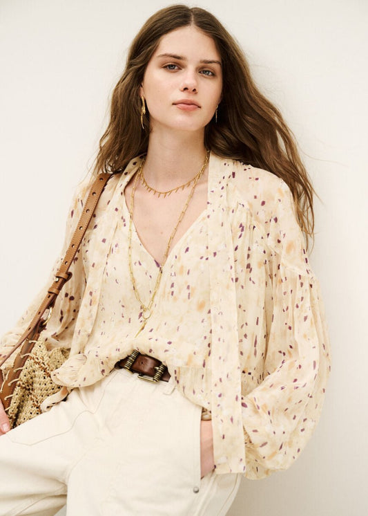 Kamala Blouse in Ecru from BA&SH at Edito boutique