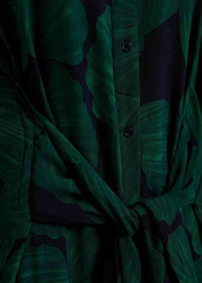 Kamila Printed Dress in Black/Green from ESSENTIEL ANTWERP at Edito Boutique