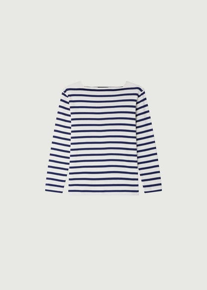 Katy T-shirt in White/Navy from SOEUR at Edito Boutique