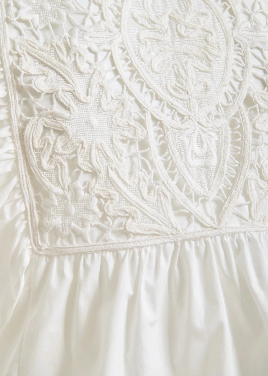 Keany Ruffle Top in White from ESSENTIEL ANTWERP at Edito Boutique