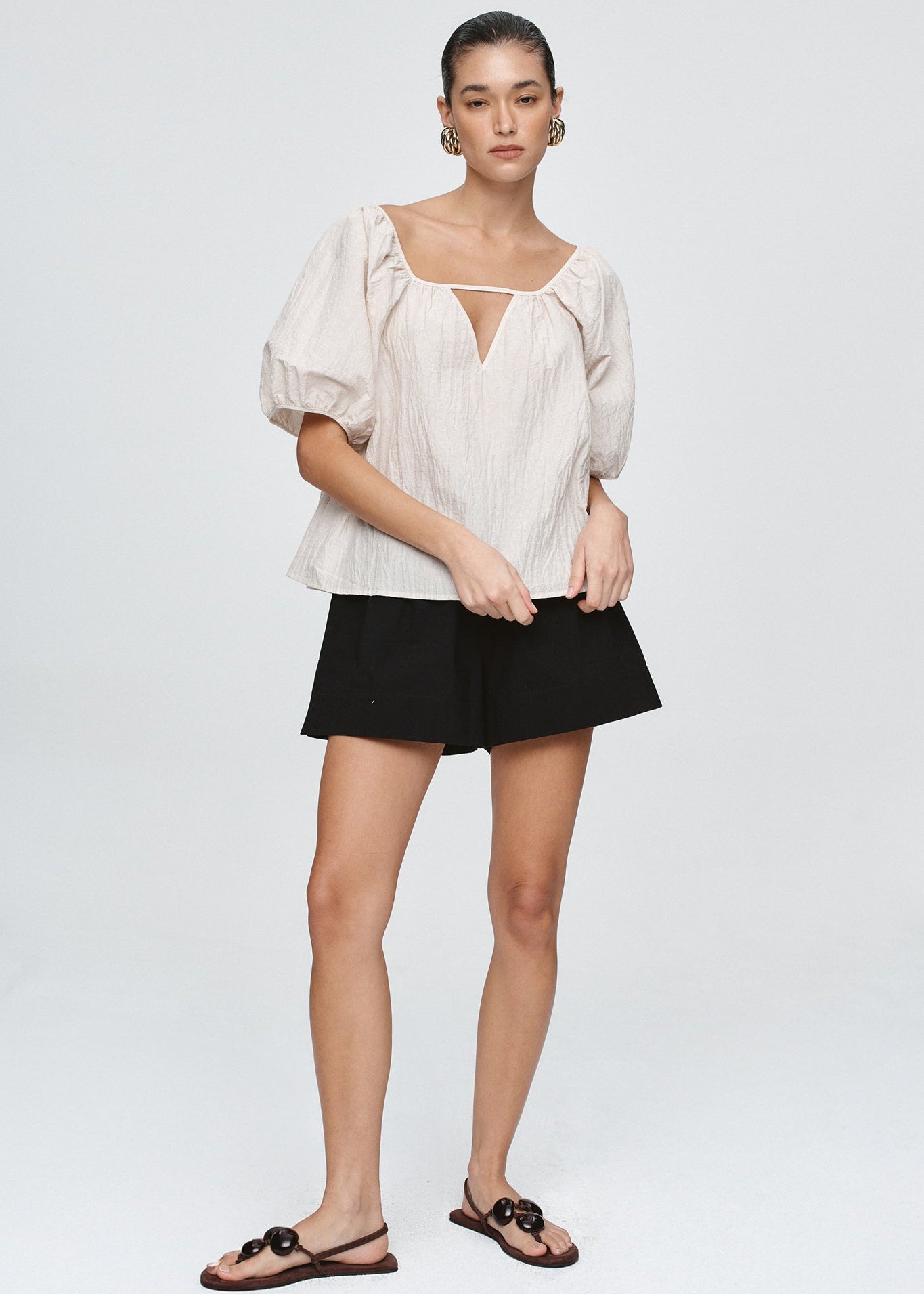 Kendra Top in Cashew from Marle