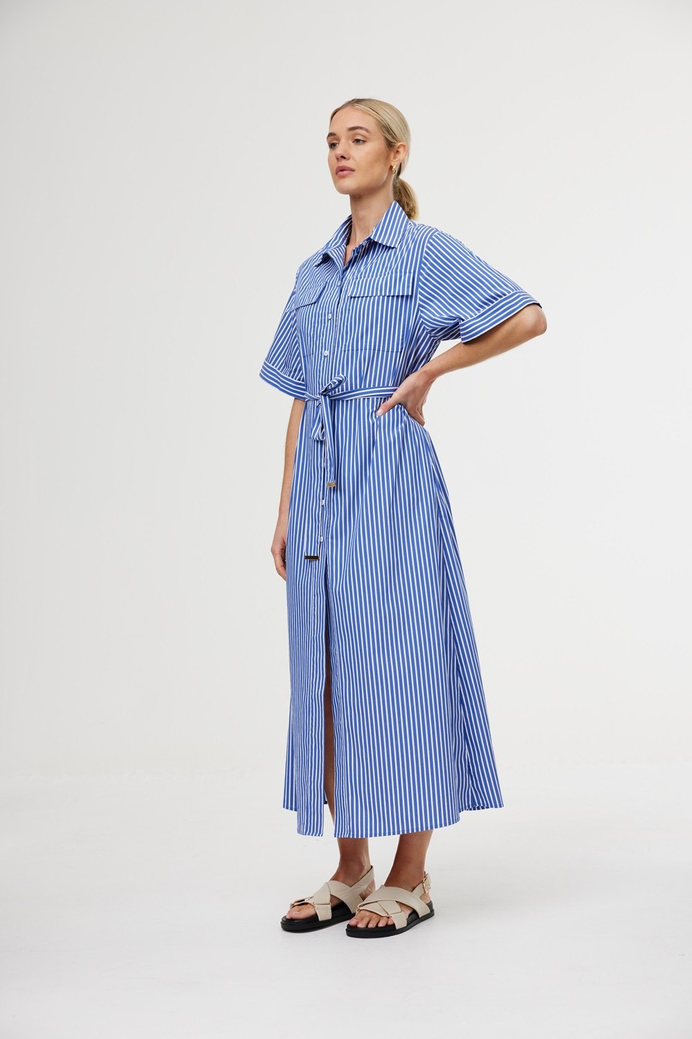 Kinney Emelia Dress in Riviera Stripes