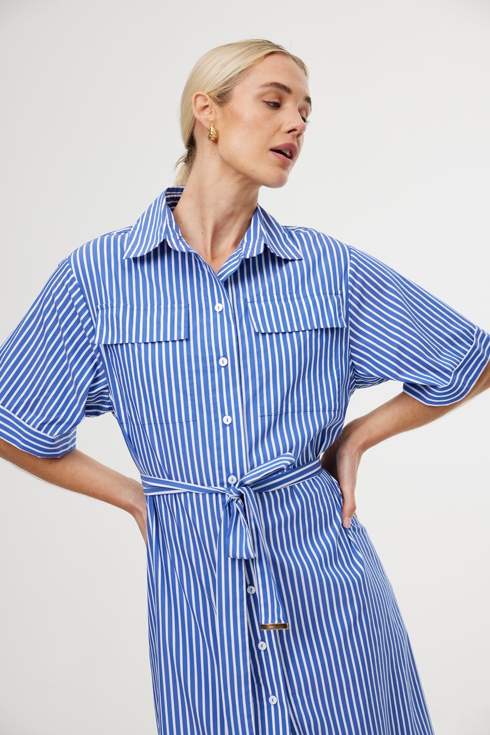 Kinney Emelia Dress in Riviera Stripes