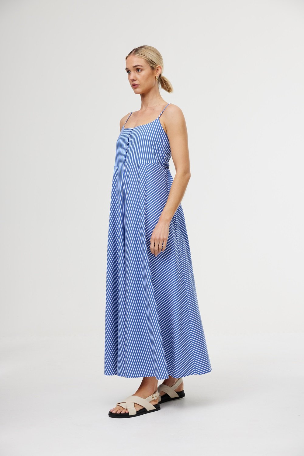 Kinney Mia Dress in Riviera Stripes