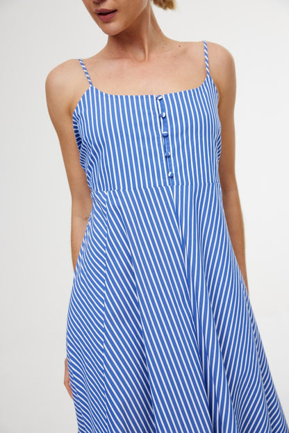 Kinney Mia Dress in Riviera Stripes