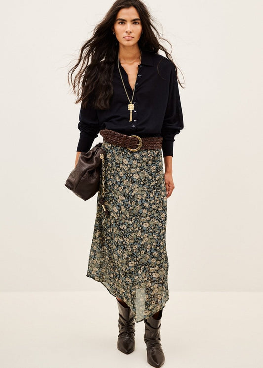 Klap Classic Skirt in Khaki from BA&SH at Edito Boutique