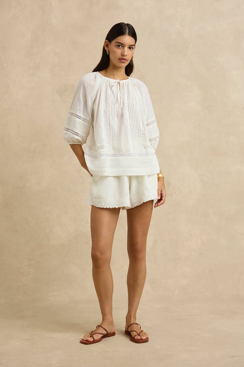Kora Shorts in Ivory from HANNAH ARTWEAR at Edito boutique