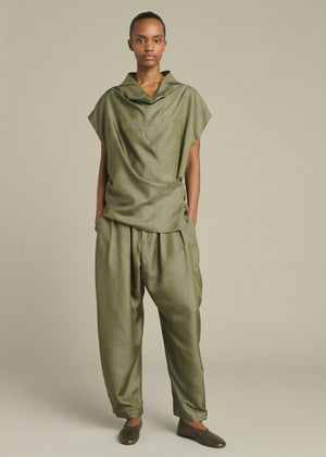 Kora Silk Blouse in Green from SOEUR at Edito Boutique