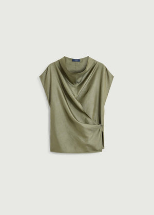 Kora Silk Blouse in Green from SOEUR at Edito Boutique