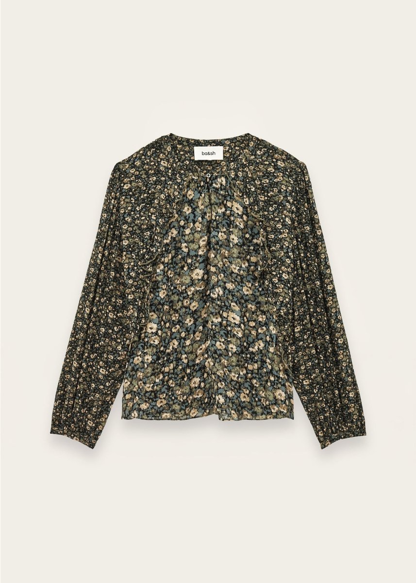 Kross Romantic Blouse in Khaki from BA&SH at Edito Boutique
