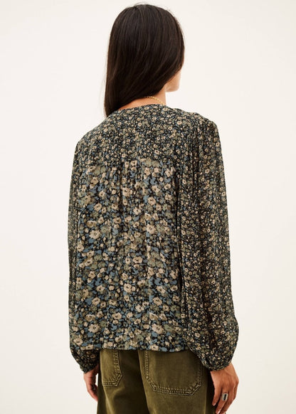 Kross Romantic Blouse in Khaki from BA&SH at Edito Boutique