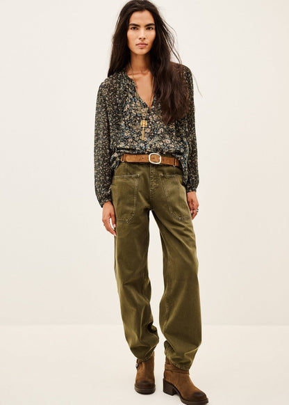 Kross Romantic Blouse in Khaki from BA&SH at Edito Boutique