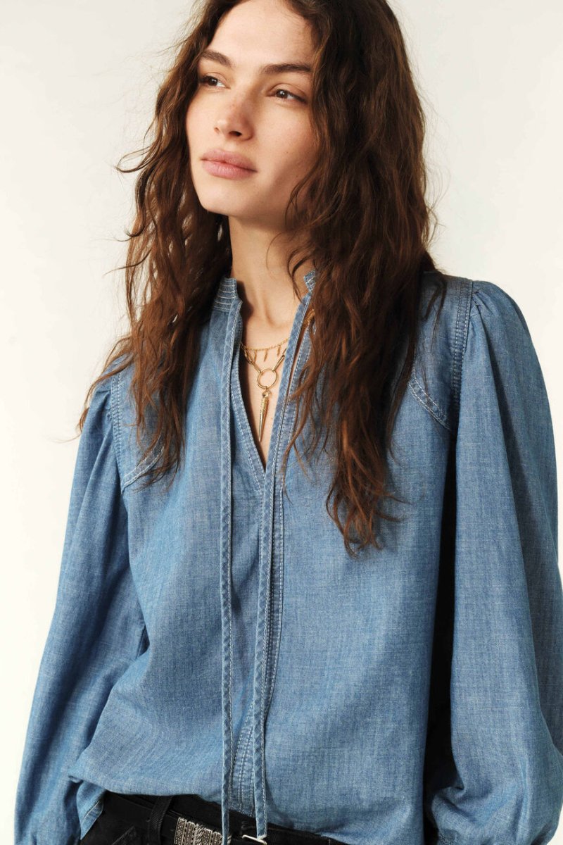 Kuka Blouse in Blue from BA&SH at Edito boutique