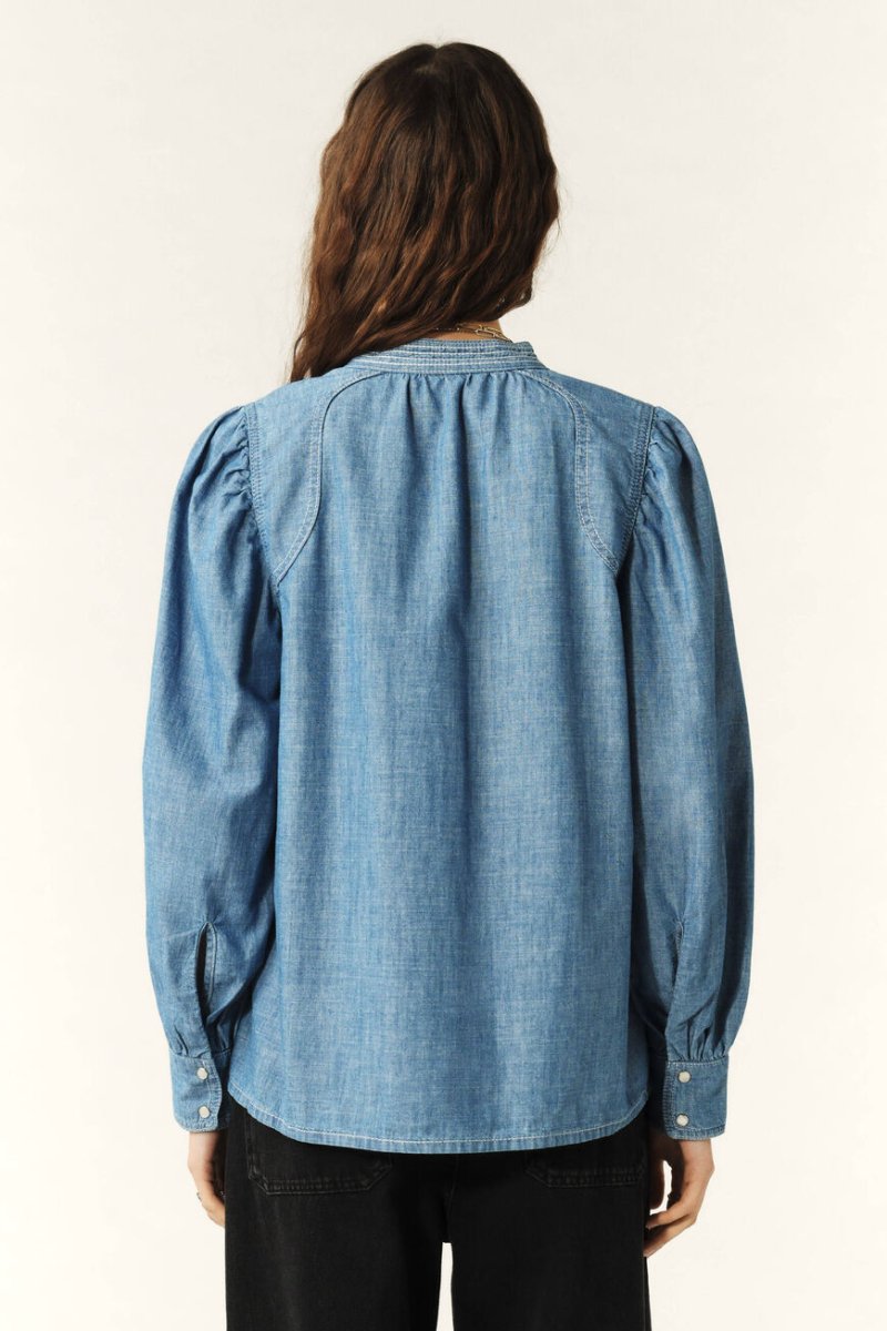 Kuka Blouse in Blue from BA&SH at Edito boutique