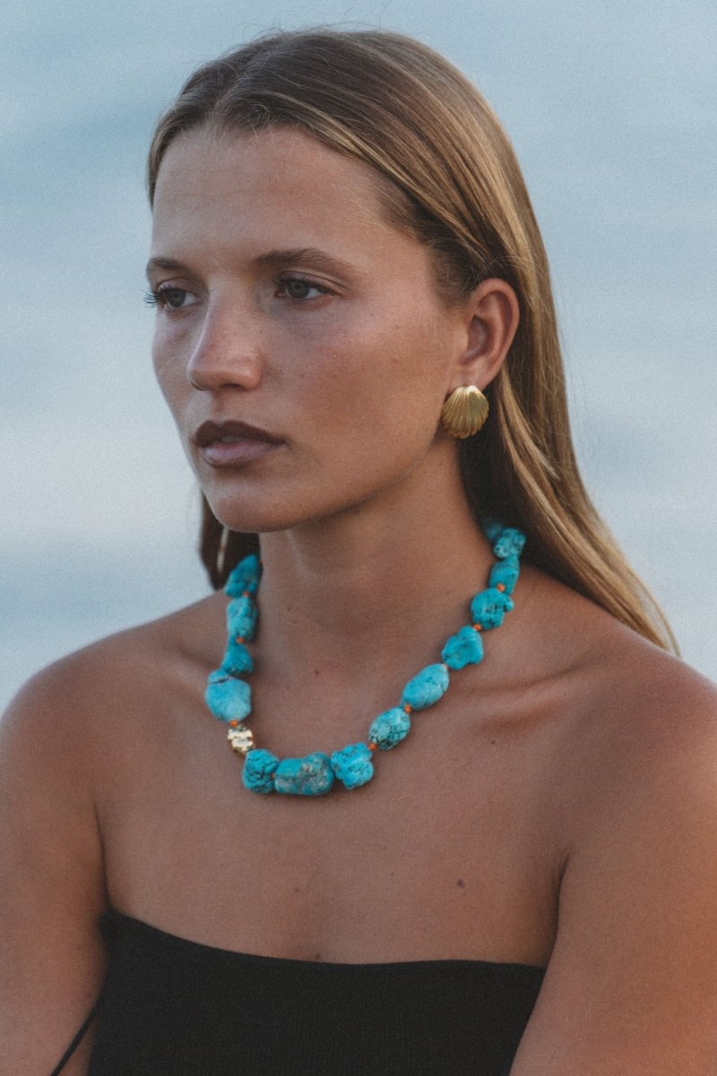 La Mer Necklace in Aqua from ANNI LU at Edito boutique