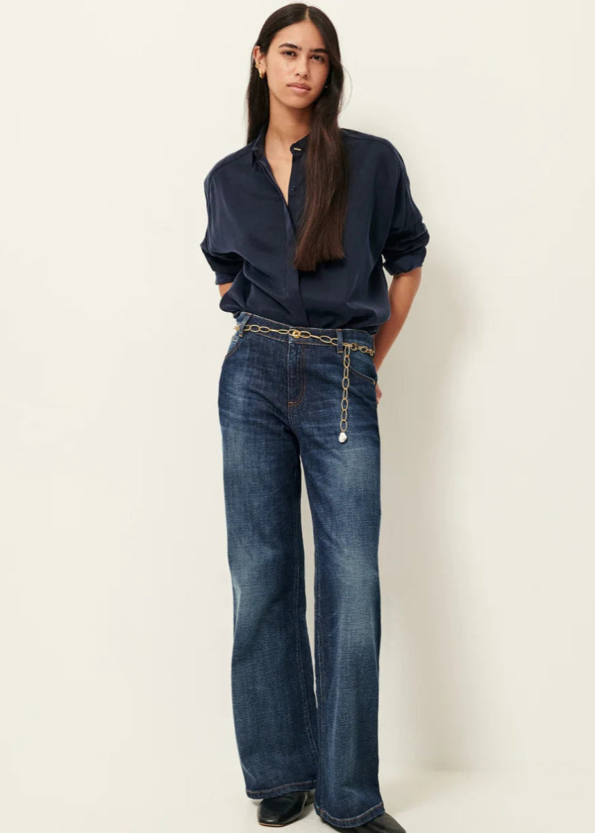 Lady D Shirt in Navy from SESSUN at Edito boutique