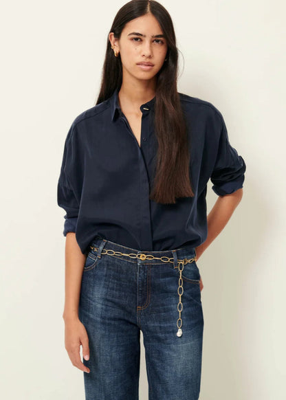 Lady D Shirt in Navy from SESSUN at Edito boutique